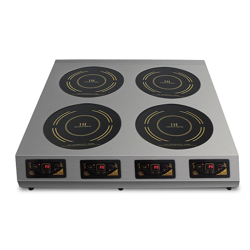 Commercial Multi Pot Induction Cooker Electric Pottery Stove High power 3500W Plane Multi head