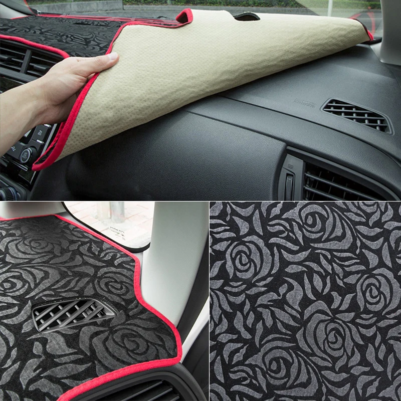 Автомобиль для укладки анти-коврик для Chevrolet Equinox 2018-2019 LHD розы узор приборной панели коврик защитная накладка тени чехол для подушки