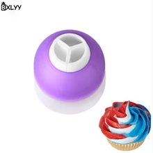 Bxlyy инструмент для выпечки насадка конвертер 3 отверстия крем Насадка На кондитерский мешок конвертер муфта DIY инструмент для украшения торта кухня accessories.7z