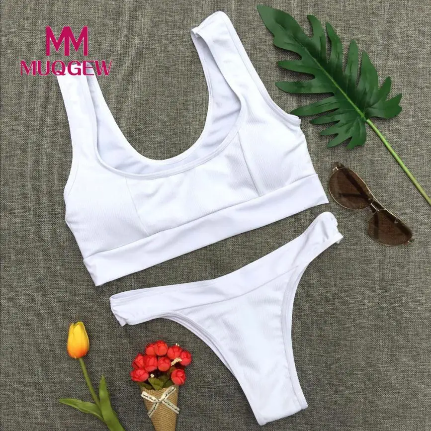 MUQGEW Brand Swimsuit Swimwear Women Sexy Push Up Bandage Bikinis Set Swimming Suit Bathing Suit Beachwear Brazilian Bikini 2018