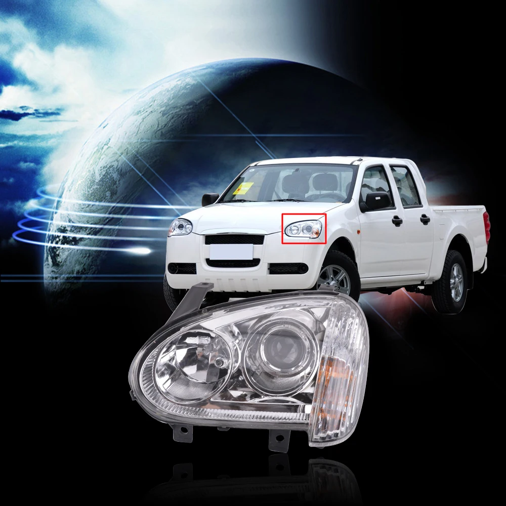 

CAPQX Front Headlight Headlamp For Great Wall wingle3 Wingle 3 2006 2007 2008 2011 head light lamp Manual or Electric for choose