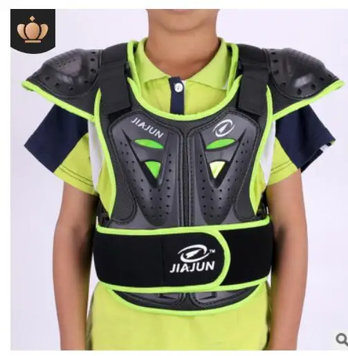 Children's Armor Jacket Spine Chest Protection Equipment Motocross Skateboard Jacket Motorcycle Gear Motos Kids Motocross