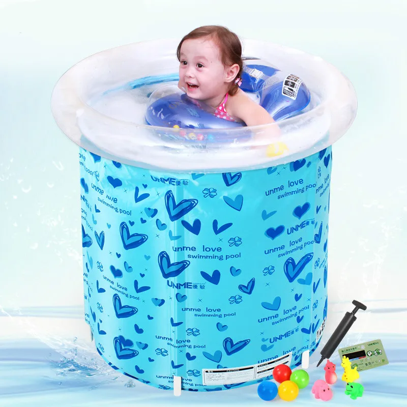 

Household Inflatable Baby Pool Baby Swimming Pool Barrels Thickened Newborn Children's Play Pool