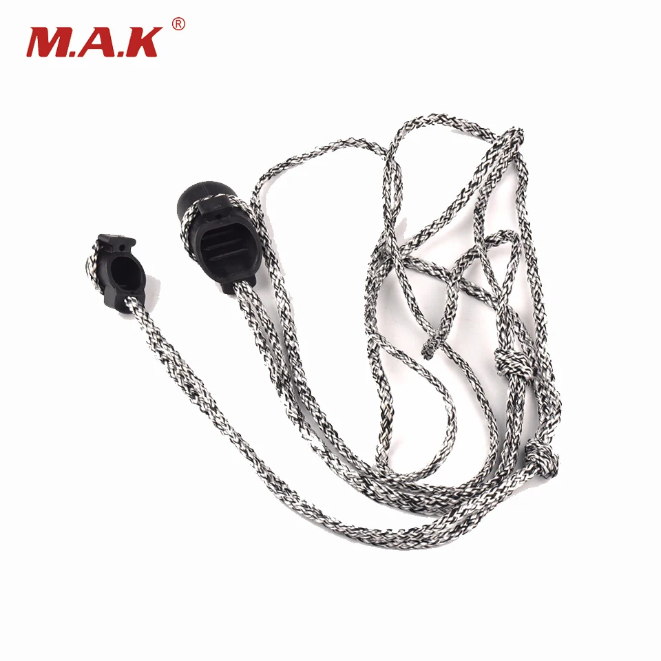 Nylon String Recurve Bow Install Rope 200 cm in Balck White for Long