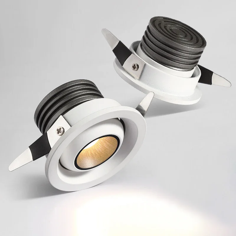 

2pcs/lot Mini 3W LED Downlight Small AC220V COB LED Wall Washer Light Home Hotel Cabinet Adjustable Recessed Ceiling Spot Lights