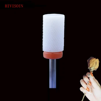 

White Ceramic Nail Drill Bit - Large Barrel Bit - F(0083.066)