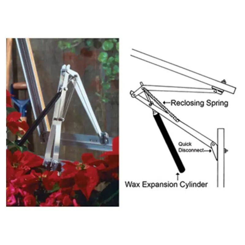 Автоматическая открывалка для окон, сельскохозяйственная теплица, чувствительная к теплу, охлаждающая теплица, вентиляционные алюминиевые садовые инструменты