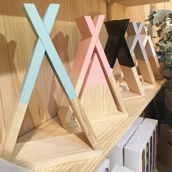 

Creative Triangle Wall Frame House Shelf Display Rack Living Room Bedroom Children Room Decoration Crafts Storage Rack Hot Sale