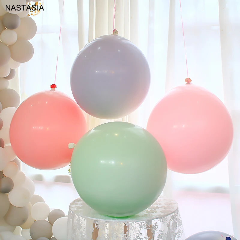 

NASTASIA 1 set macaron multicolor latex balloons 36 inch birthday party decorations adult team bride baloon double balloons