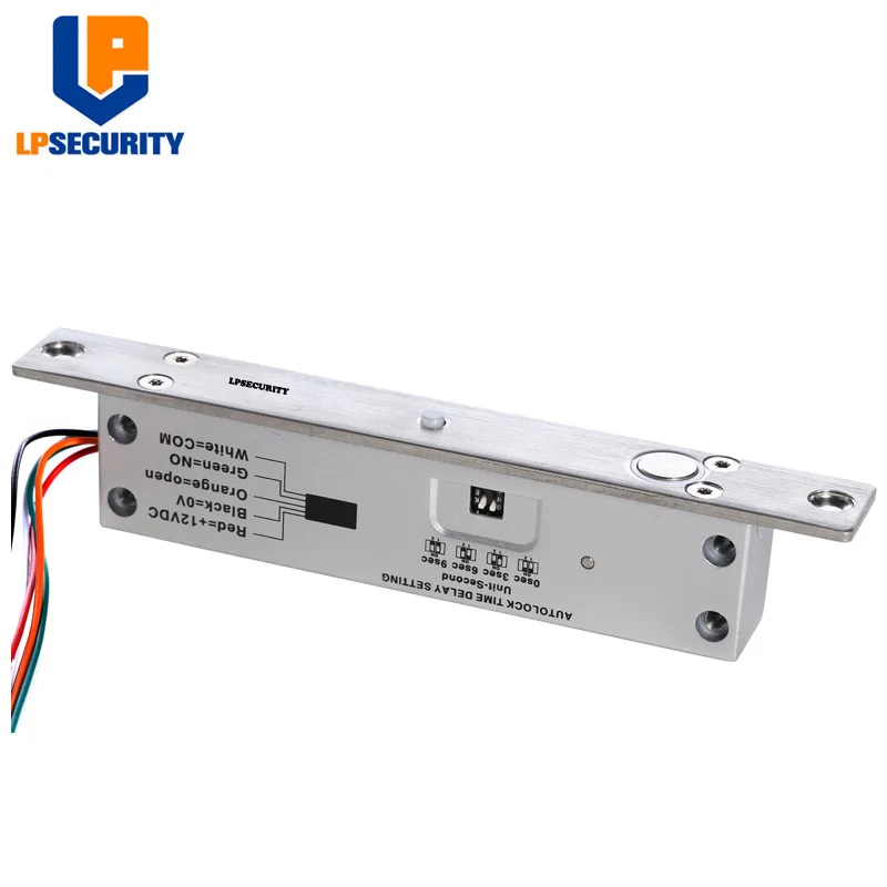 LPSECURITY DC12V Fail Safe/Secure Sturdiness Электрический Болт замок NO/COM Singal выход 1000 кг/2204lb для узкой двери