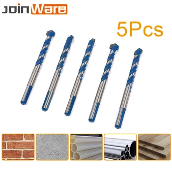 

5Pcs Drill Bits 12mm Triangle Tile Drill Ceramic Concrete Drilling Tool Power Tool Accessories Woodworking Tools