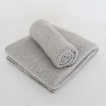 

Grey Speckled Backdrop Cotton Stretch Knit Blanket Newborn Posing Wrap Set Photography Prop Stretch Knit Blanket Newborn Wrap S