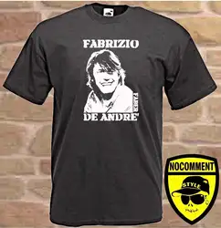 Футболка PERSONALIZZATA FABRIZIO DE ANDRE' MUSIC S M L XL XXL XXXL2019 Модная брендовая 854% хлопковая Футболка с круглым вырезом и принтом