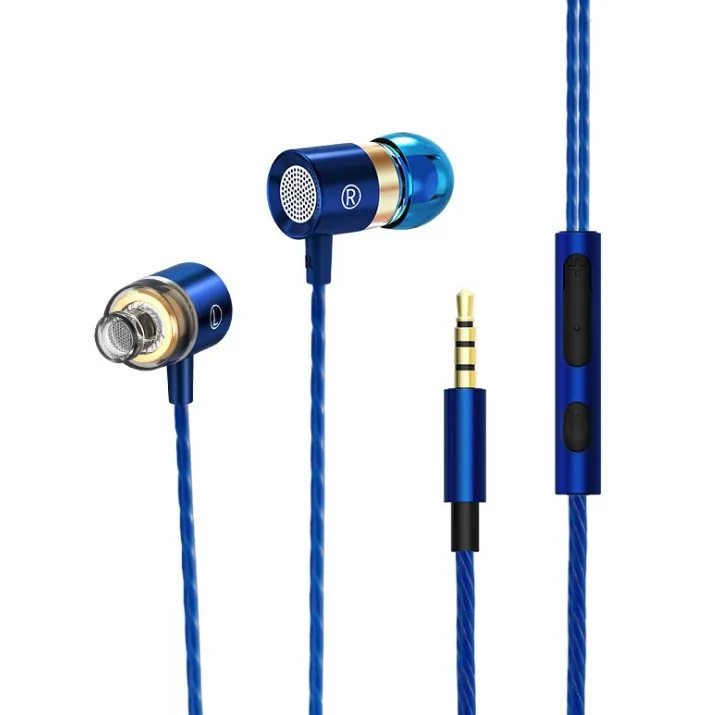 3.5MM In-Ear Wired Headphone Earphones Metal HIFI Earpiece with MIC for Xiaomi Samsung Huawei Phones | Электроника