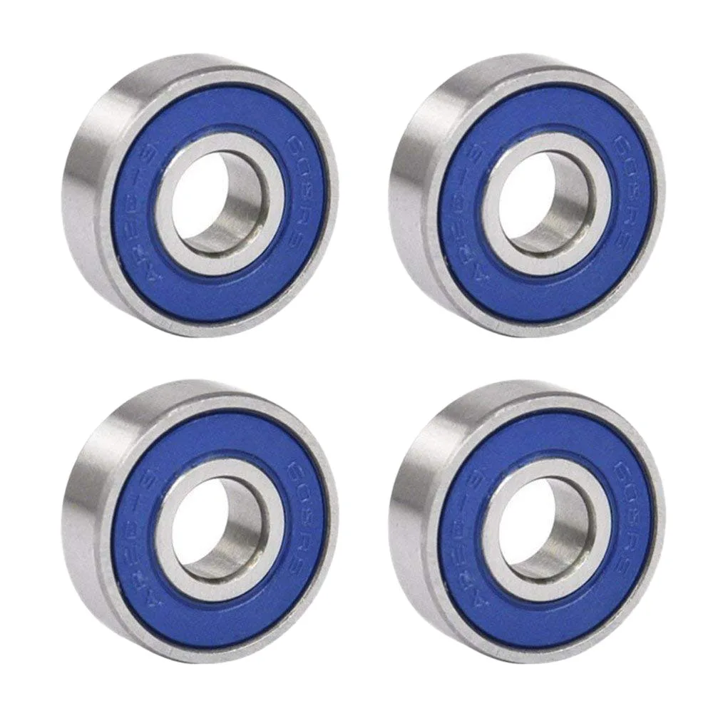 4 Pcs 608RS Rolling Board Bearing ABEC 9 Roller Bearing Skateboard