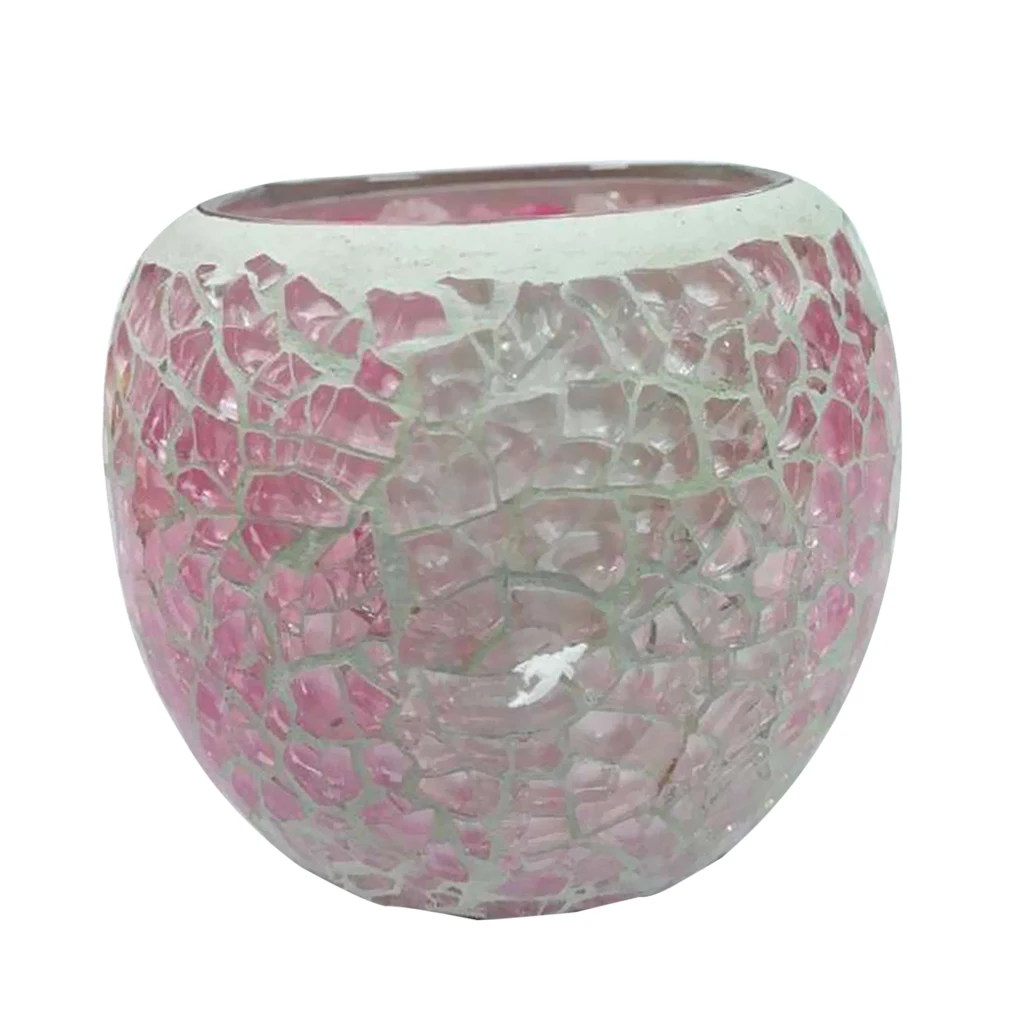 Mosaic Glass Tea Light Candle Holder Romantic Festive Decoration Lighting_B