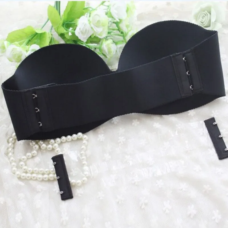 Sexy Self Adhesive Magic Push Up Bras Glossy Strapless Women Seamless