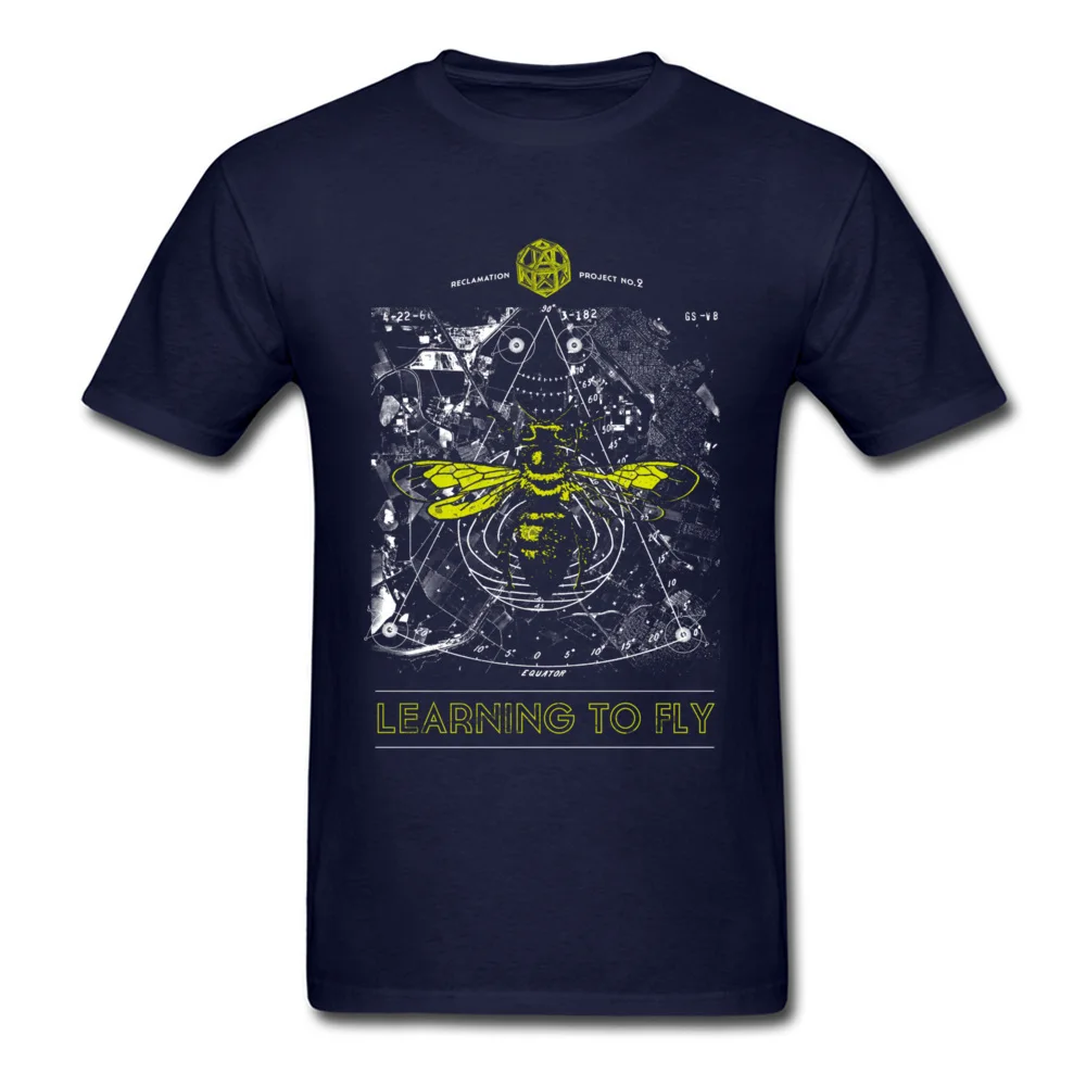Learning to Fly 100% Cotton Boy Short Sleeve T Shirt Printed On Summer Autumn T-shirts Normal Tops T Shirt Hip Hop Round Neck Learning to Fly navy