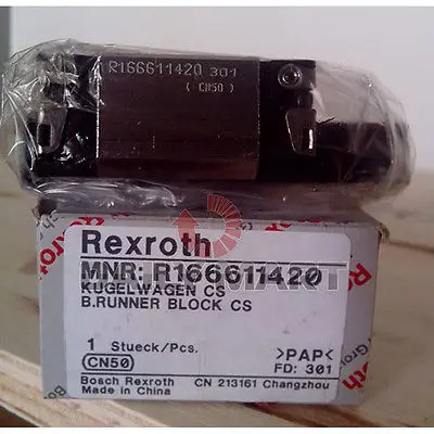 

DHL/EMS REXROTH R166611420 BALL RAIL LINEAR BEARING RUNNER BLOCK NEW