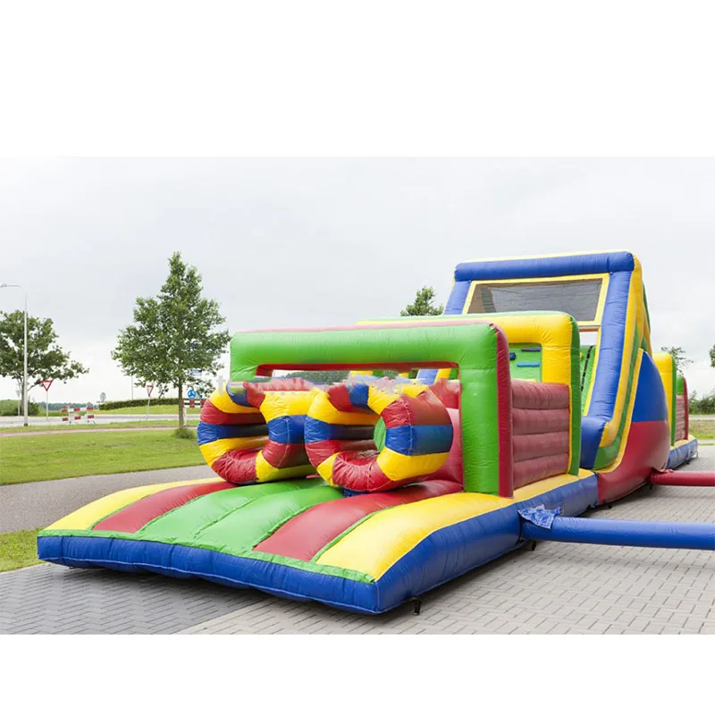 

Outdoor playground structure slides children amusement park/ inflatable obstacle course