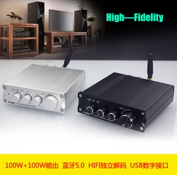 

2019 New POPU A10 HiFi 2.0 Full Digital Audio Power Amplifier 100W Bluetooth 5.0 Independent Decode USB Interface Dual TPA3116