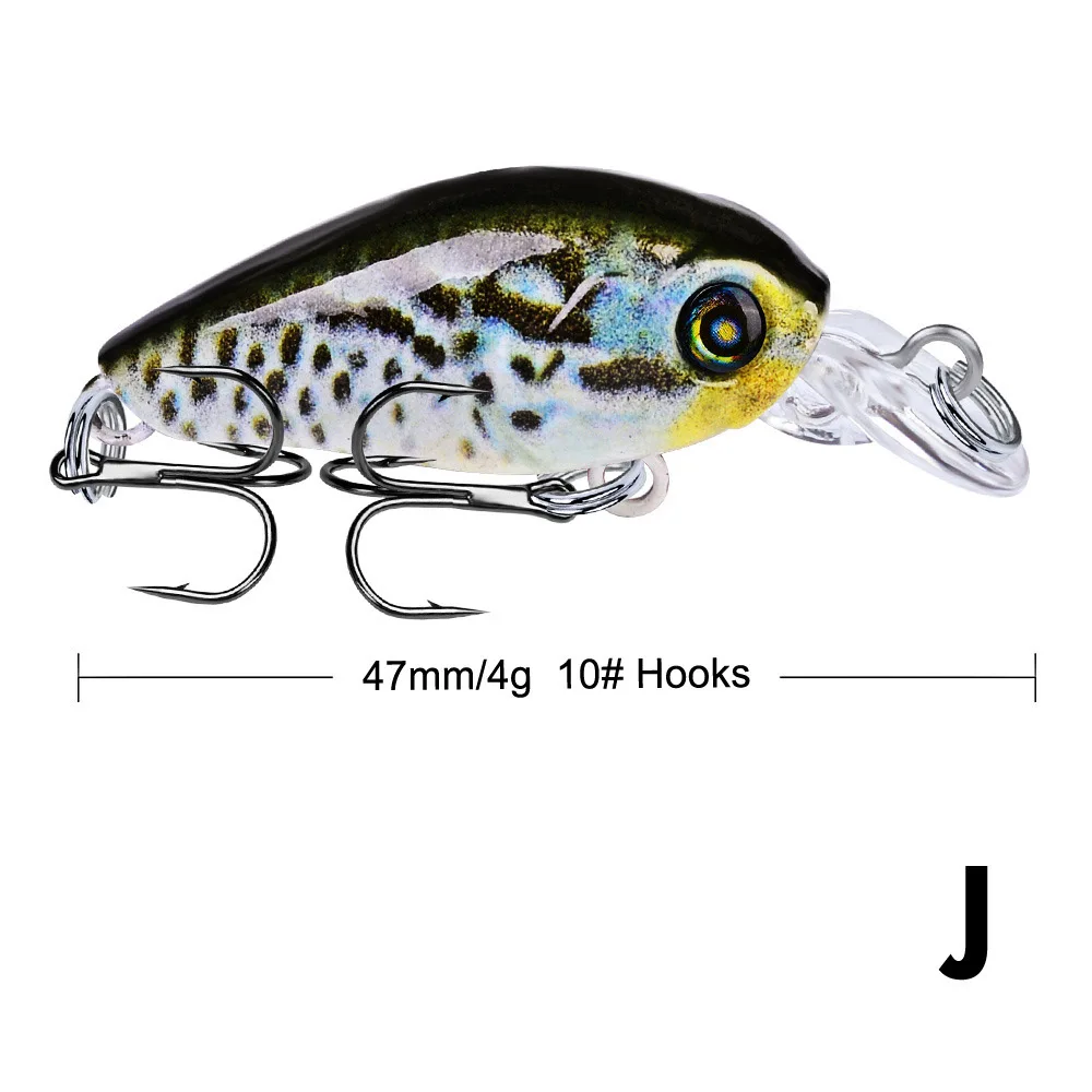 JACKFISH Popper рыболовные приманки плавающий приманка 1 шт./4 г/4,5 см 3D глаза приманка воблеры рыболовные снасти Isca искусственная приманка - Цвет: J