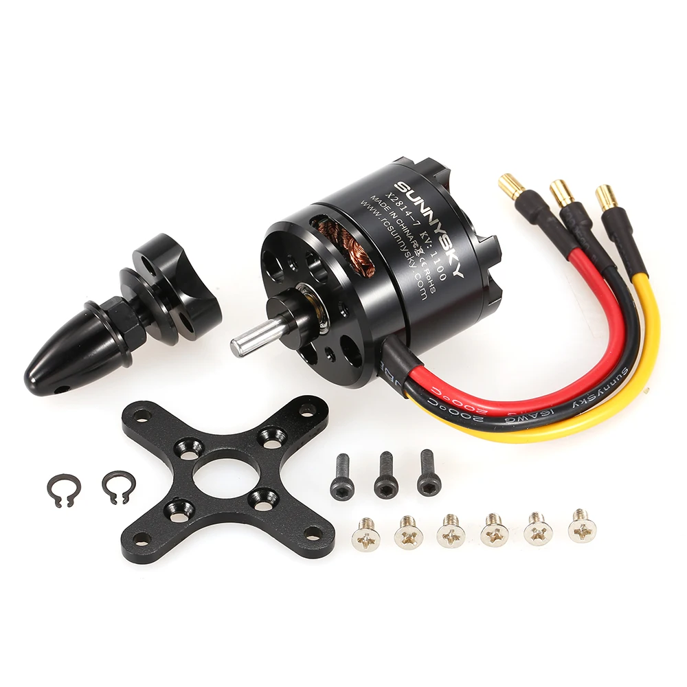 X2814 1100KV X2820 3-4 S 920KV 3-5 бесщеточный двигатель для RC самолета Sailplane с фиксированным