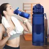 La mejor botella de agua deportiva TRITAN Copolyester botella de Material plástico Fitness Yoga escolar para niños/adultos botellas de agua con filtro ► Foto 1/6