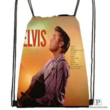 Индивидуальная походная сумка на шнурке Elvis Presley@ 09, милый рюкзак для детей(черная спинка), 31x40 см#180531-02-38