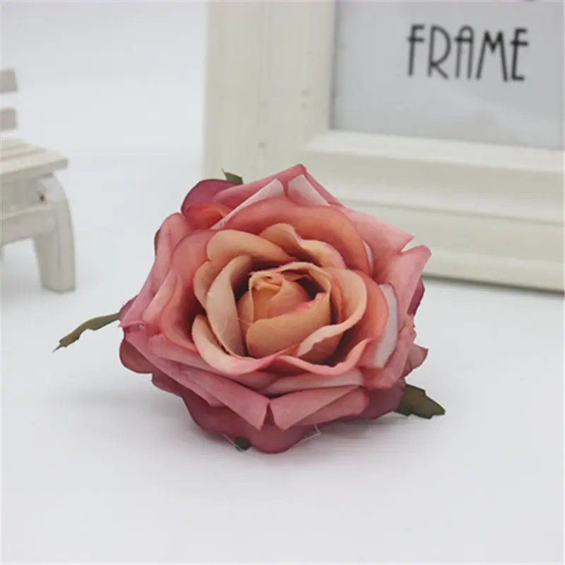 Диаметр цветка: около 7 см или менее DIY ВЕНОК материал европейские красивые вьющиеся розы Глава 10 шт