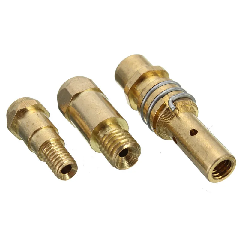 

2pcs/Set Replacement Welding Weld MIG Gas Nozzle Shroud For Welder Machine Torch Tip Gold 15AK 24KD 36KD