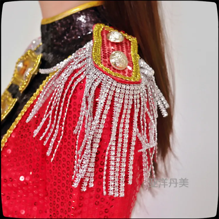 Jazz Dance Tuxedo Modern Dance Costumes DS Nightclub Fashion Sequin Hanfu Bar Performance Female Singer Fashion