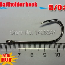 Горячие рыболовные Крючки baitholder Размер: 5/0#, Количество: 30 шт./лот Высокоуглеродистая сталь