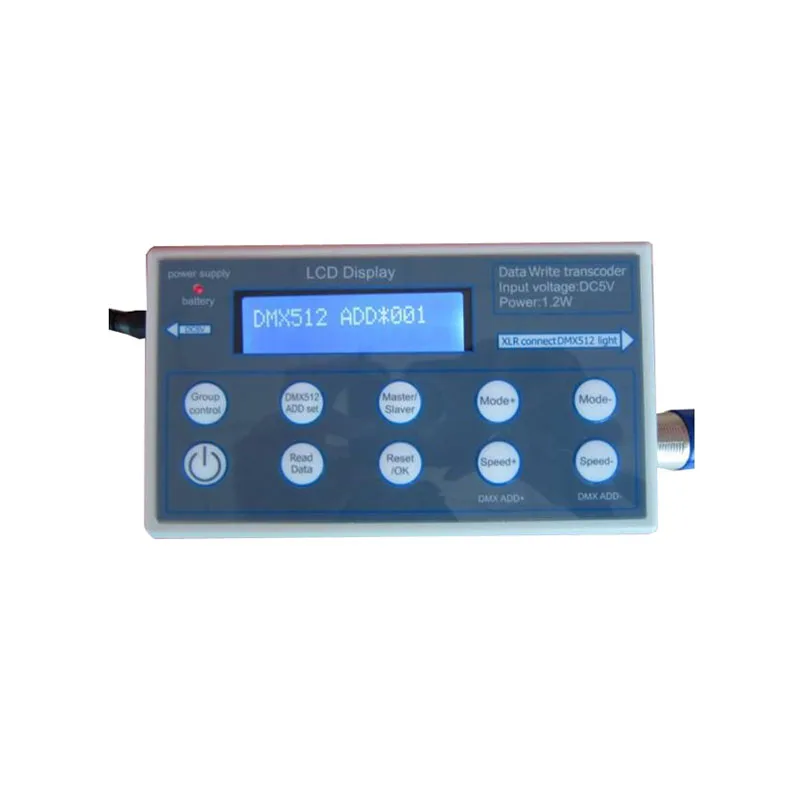 

1X This DMX encoder ONLY for our company DMX512 RGB LED floodlight address setting and editor (Did not used for other DMX512 )