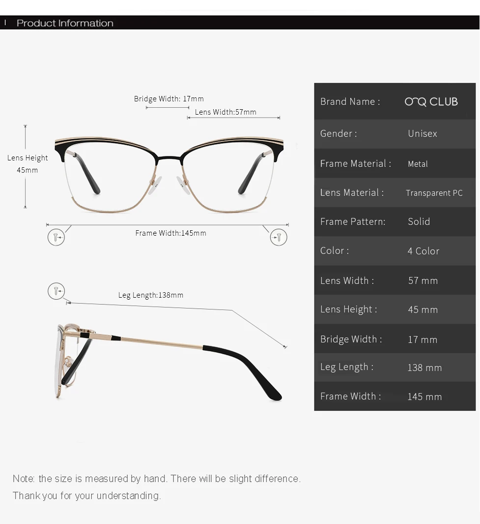 Women Optical Glasses Frame Cat Eye Eyeglasses Frame Reading Glasses Eyewear Accessories Women Eyewear Frame Myopia