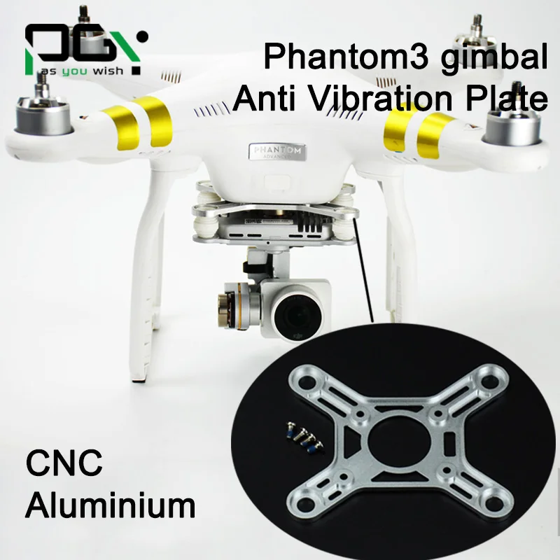  DJI Phantom 3 Accessories Vibration Absorbing Board Anti Vibration Shock Damping Plate Professional Advanced drone Flying Camera 