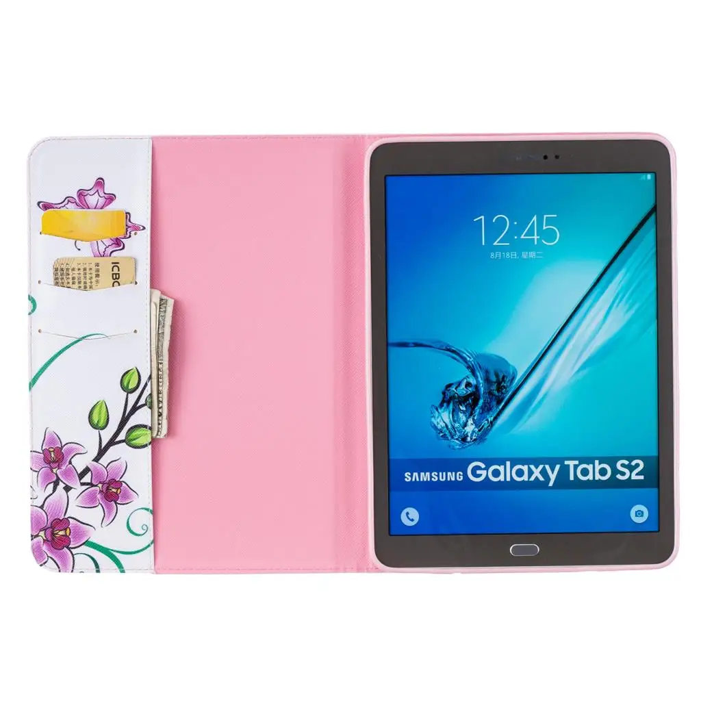 Планшетный ПК чехол для Samsung Galaxy Tab S2 9,7 дюймов T810 T813 T815 T819 SM-T810 SM-T813 SM-T815 крышка из искусственной кожи раскладные чехлы-подставки