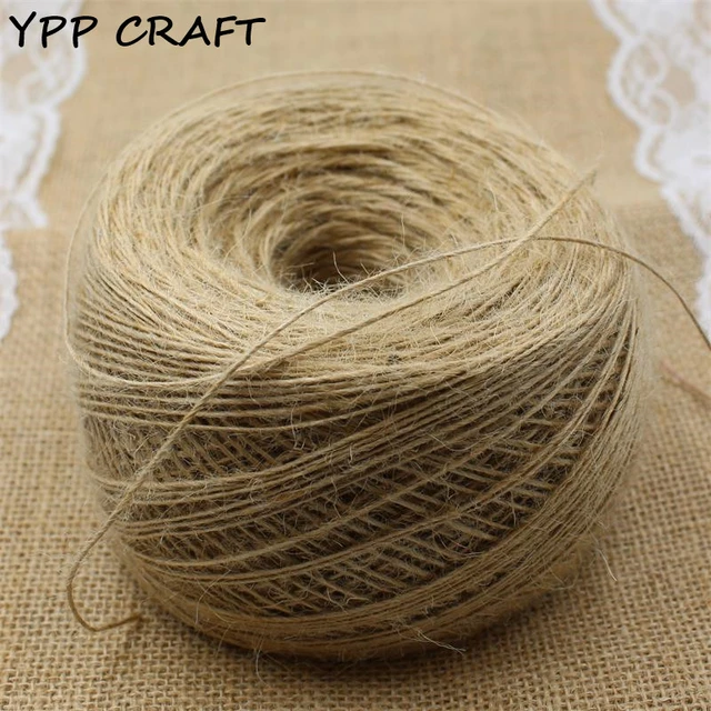 YPP CRAFT 1mm Thin rope, Natural Jute Twine Cord DIY/Decorative