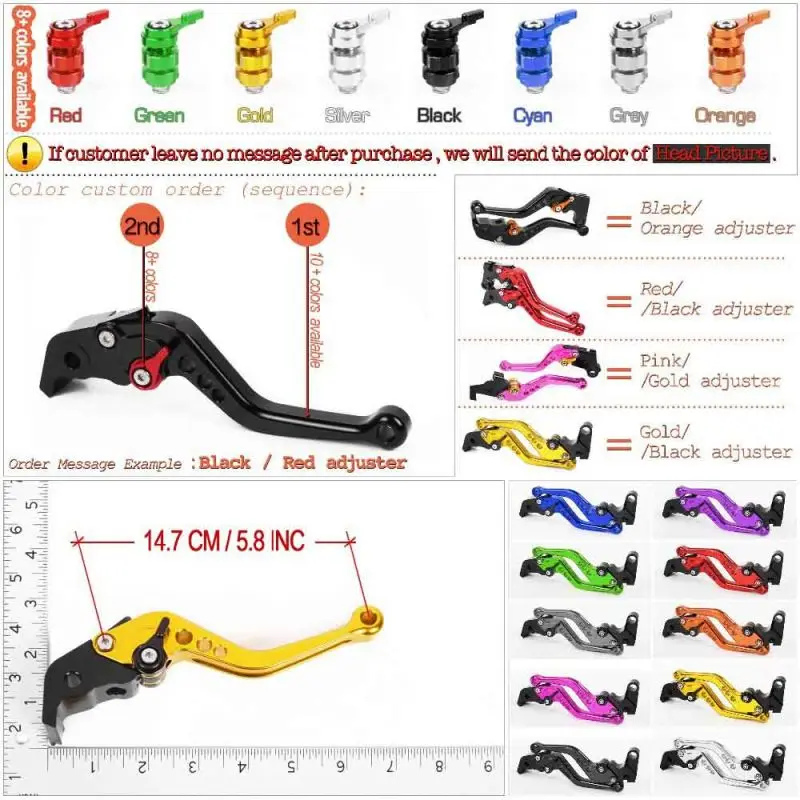 Для Yamaha XT660 XT660R XT660X 2004 2014 Короткие Рычаги сцепления с ЧПУ Регулируемые 10 видов