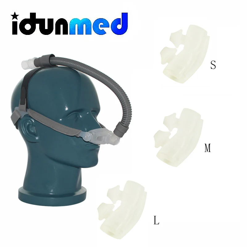 Цена BMC CPAP носовая подушка маска с s m l подушки регулируемый ремень и маленькие трубки для апноэ сна стоп храп решение Бесплатная доставка
