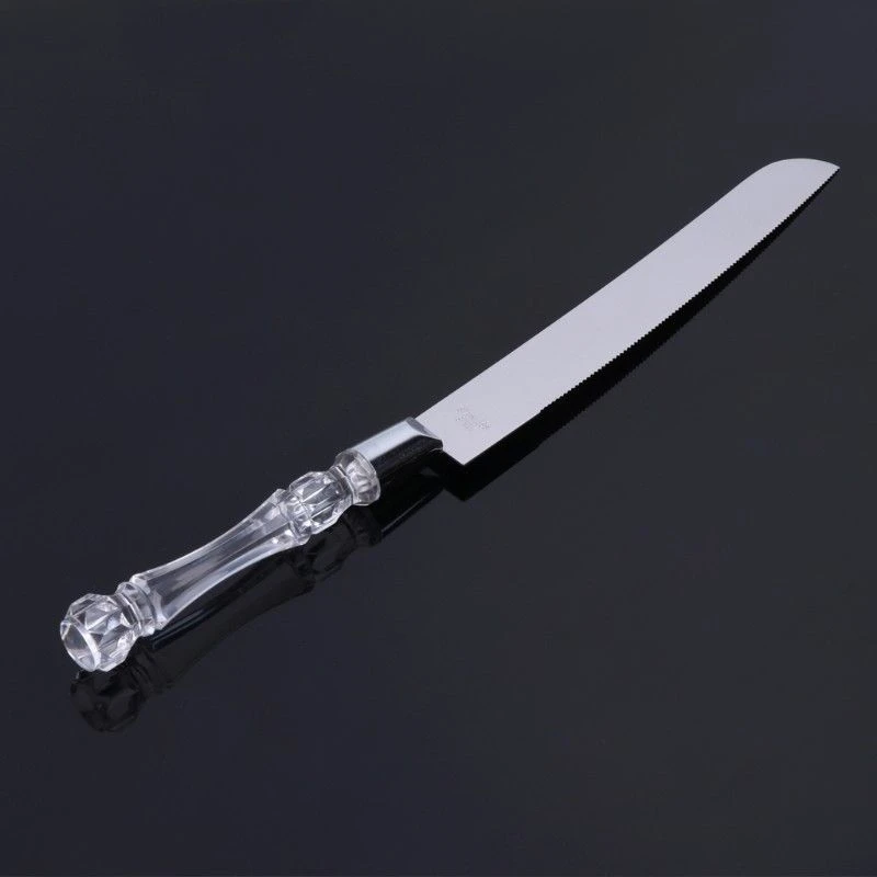 2pcs/set New Wedding Cake Cutting Server Set Stainless Steel Anniversary Parties Tableware