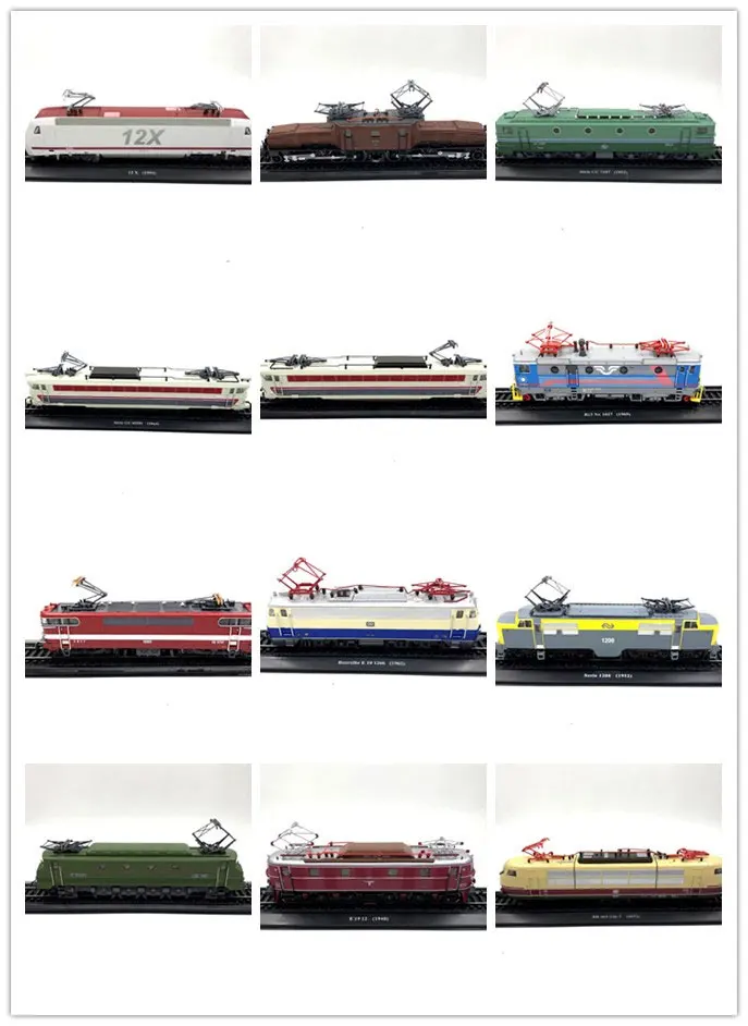 

1/87 Plastic Alloy Model Train Ho Scale Vintage Electric Locomotive Static Simulation Train Model Children's Toy Desk Decoration