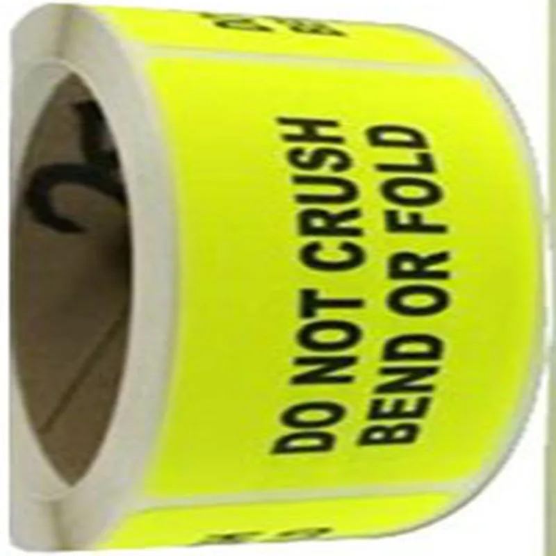 Etiqueta de Destino Etiquetas de Curvatura Etiquetas de Néon Reparada Estacionária Esmague Amarelo Fluorescente Cuidado Não 5 Material escolar e de escritório