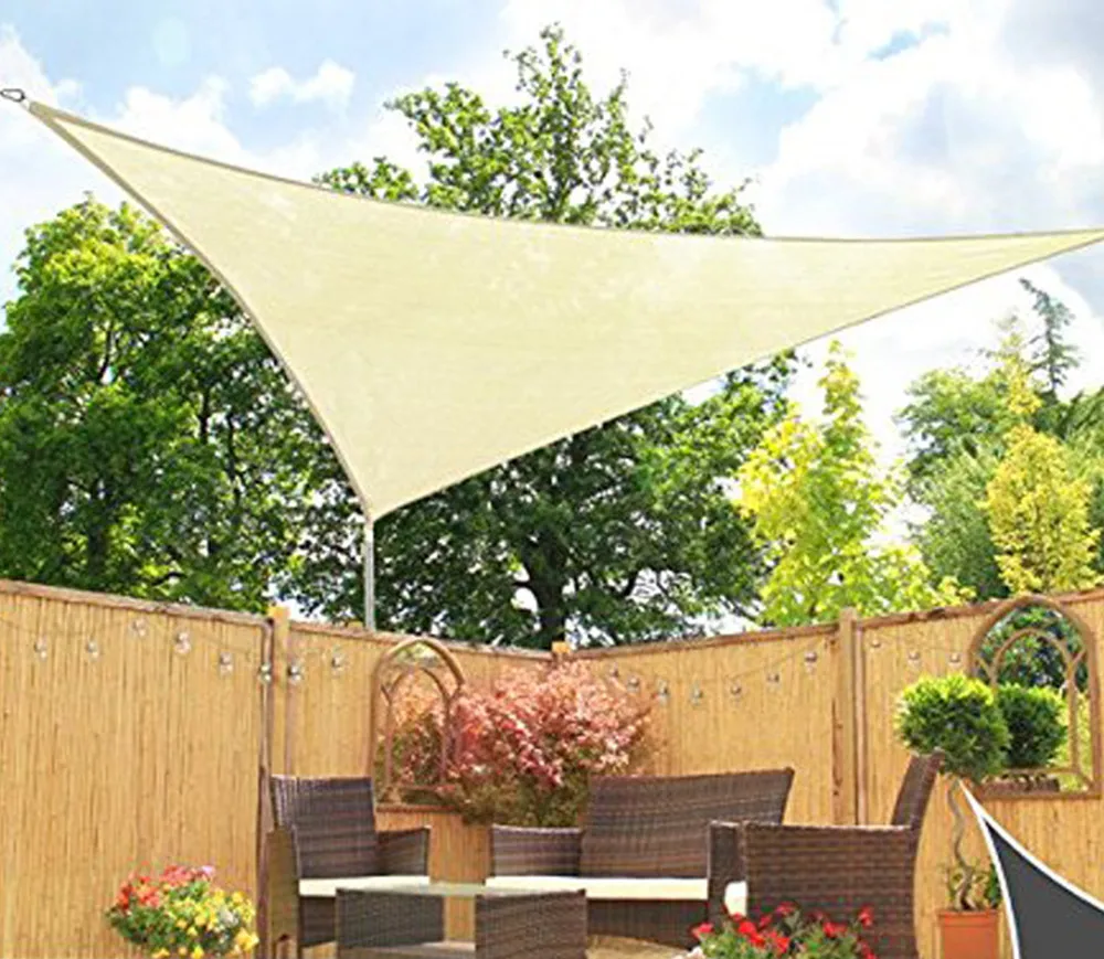 3M Outdoor Sun Shelter Waterproof Awning Triangle Tent Canopy Garden