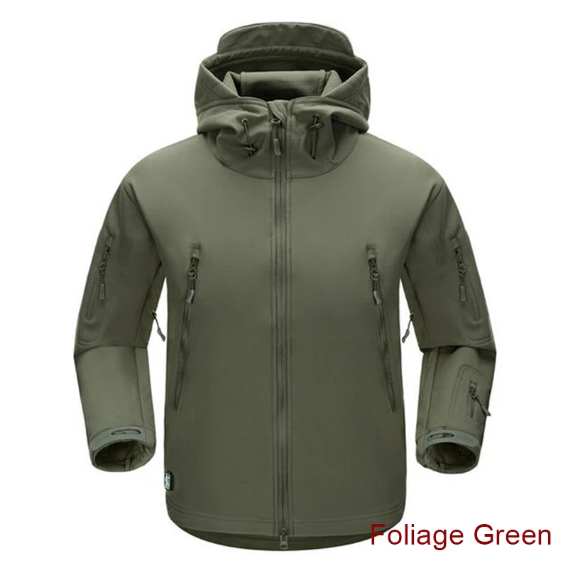 Foliage Green ESDY мужская куртка для улицы, водостойкая, Luker TAD, Акула, кожа, мягкая оболочка, толстовка, тактическая, для охоты, кемпинга, туризма, одежда - Цвет: Foliage Green