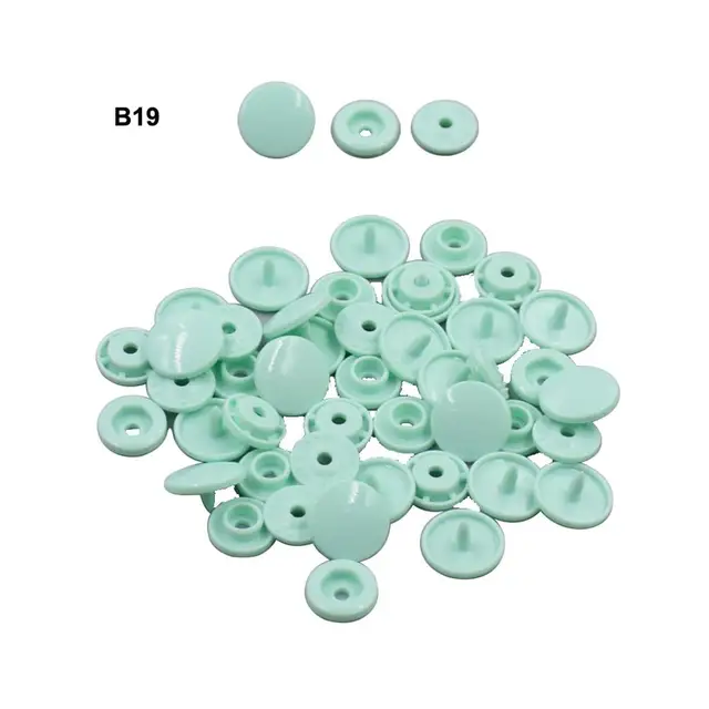 Plastic Snap Fasteners T5 12mm 1000Sets KAM Sew On Plastic Resin Snap