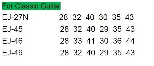 10 комплектов высококачественных Классических Гитарных струн EJ27N/EJ45/EJ46/EJ49 гитарных струн для классической гитары с розничной посылка