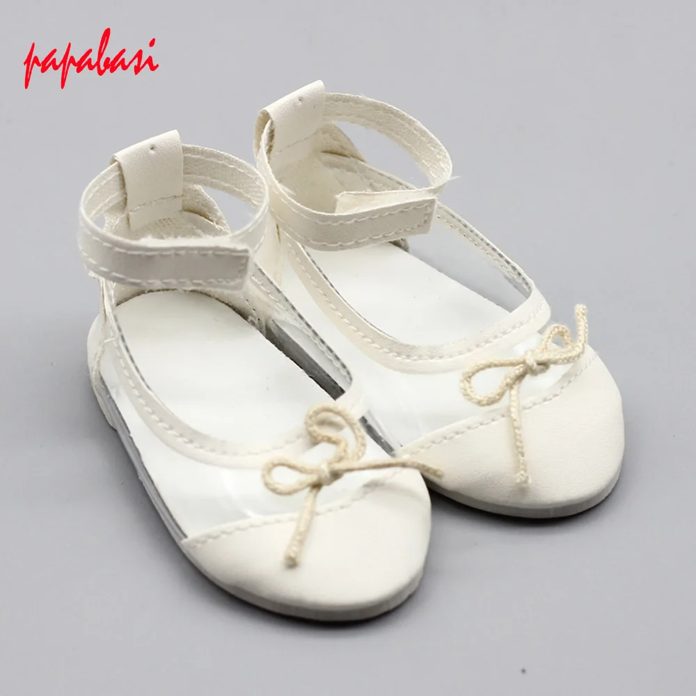Super cute doll shoes white sandals for 18 inch 43cm baby Girl Dolls