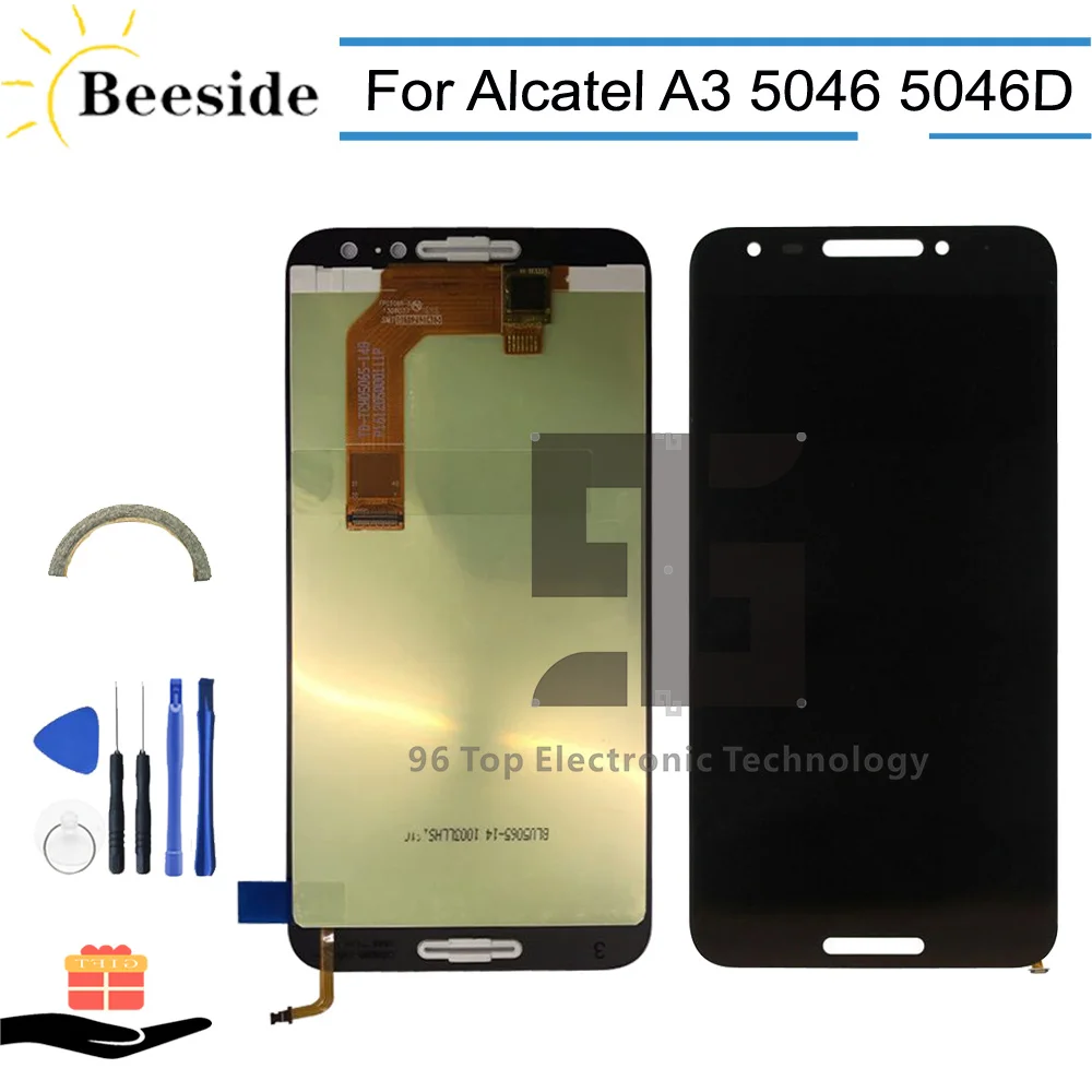

AA+ Quality LCD 5.0'' For Alcatel A3 5046 5046D 5046Y LCD Display Touch Screen Digitizer Assembly Replace With Tools