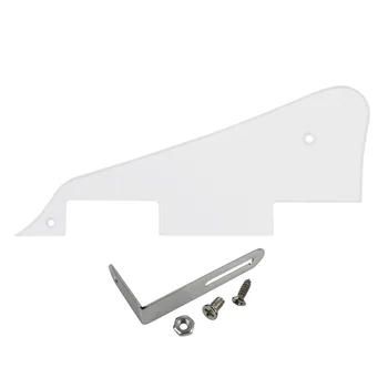 

NEW 1Ply Transparent Electric Guitar Pickguard Pick Guard with Bracket Chrome for LP Style Guitar Parts